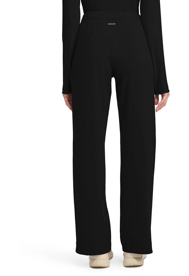 Cherokee Medical Achieve Women's 3-Pocket STRETCH Wide Leg Pull-On Knit Scrub Pants - Regular