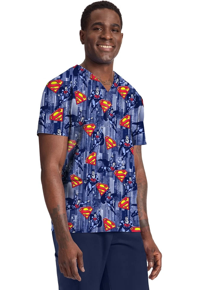 Tooniforms Men's Print V-Neck Top