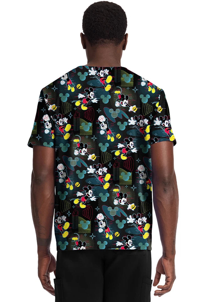 Tooniforms Men's Print V-Neck Top