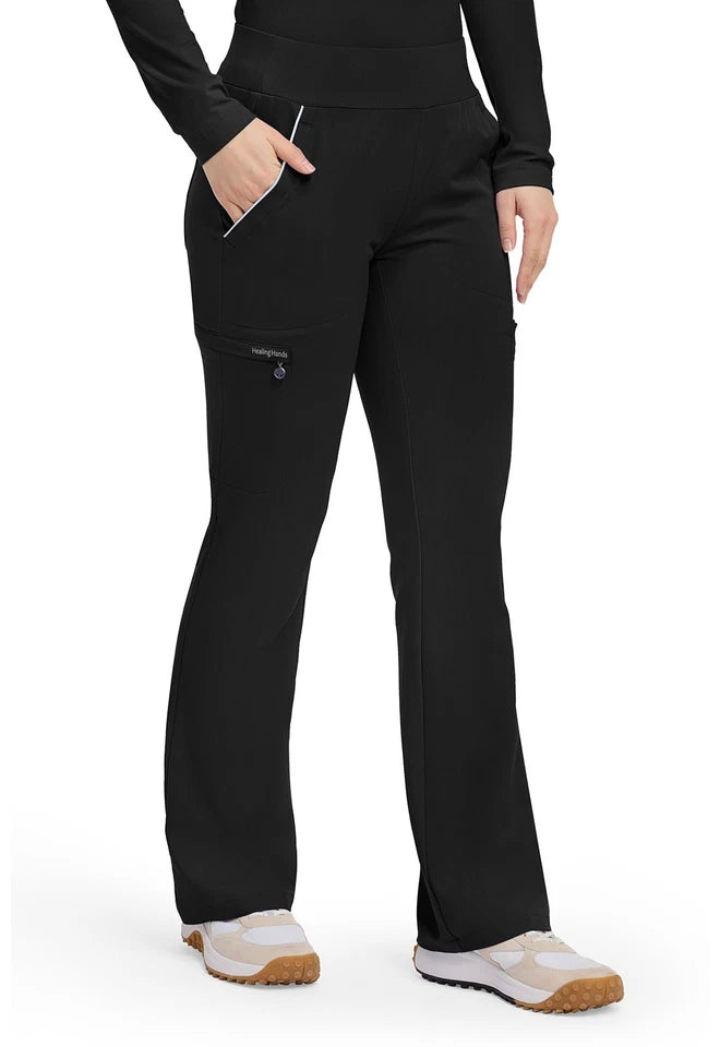 360 by Healing Hands Women's Joelle Flare Leg Scrub Pant - Petite