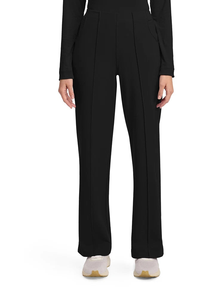 Cherokee Medical Achieve Women's 3-Pocket STRETCH Wide Leg Pull-On Knit Scrub Pants - Petite