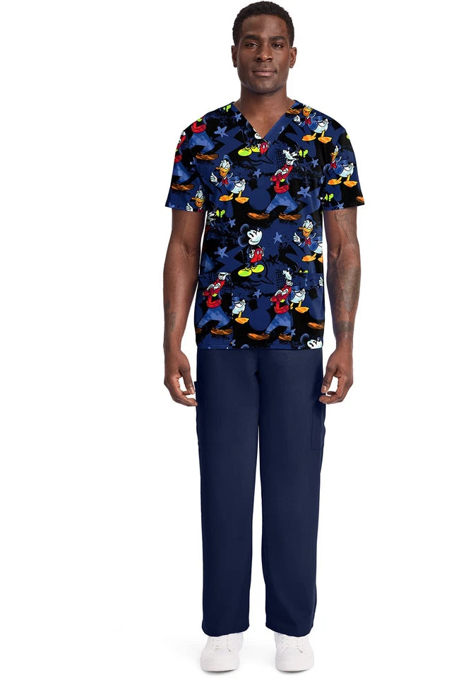 Tooniforms Men's Print V-Neck Top