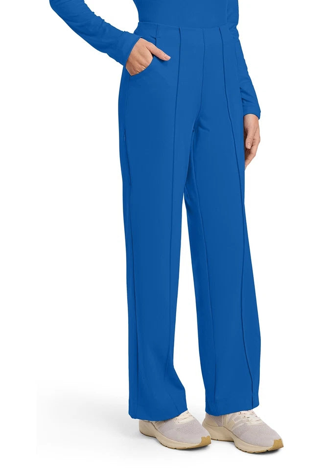 Cherokee Medical Achieve Women's 3-Pocket STRETCH Wide Leg Pull-On Knit Scrub Pants - Petite