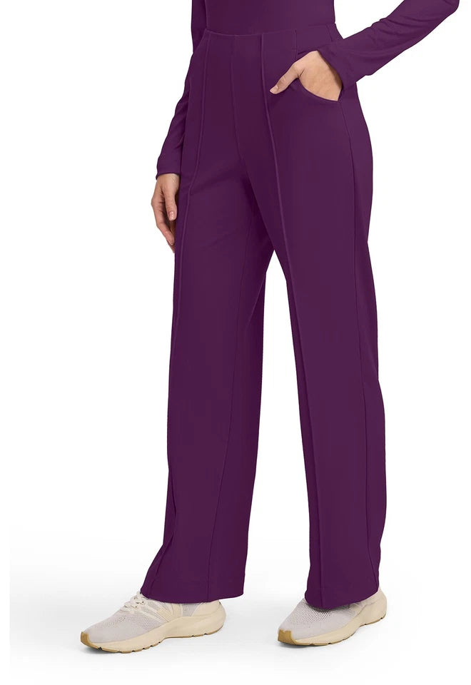 Cherokee Medical Achieve Women's 3-Pocket STRETCH Wide Leg Pull-On Knit Scrub Pants - Regular