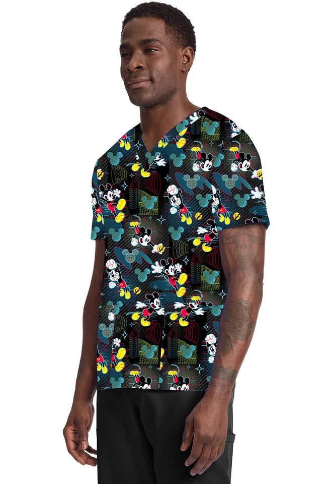 Tooniforms Men's Print V-Neck Top