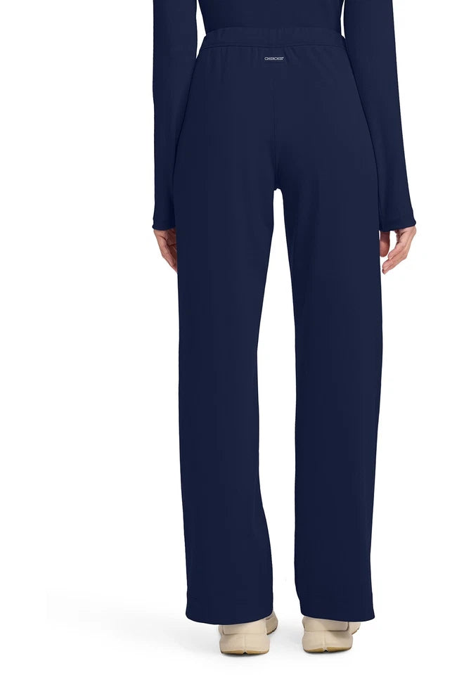 Cherokee Medical Achieve Women's 3-Pocket STRETCH Wide Leg Pull-On Knit Scrub Pants - Regular