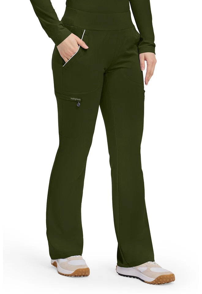 360 by Healing Hands Women's Joelle Flare Leg Scrub Pant - Petite