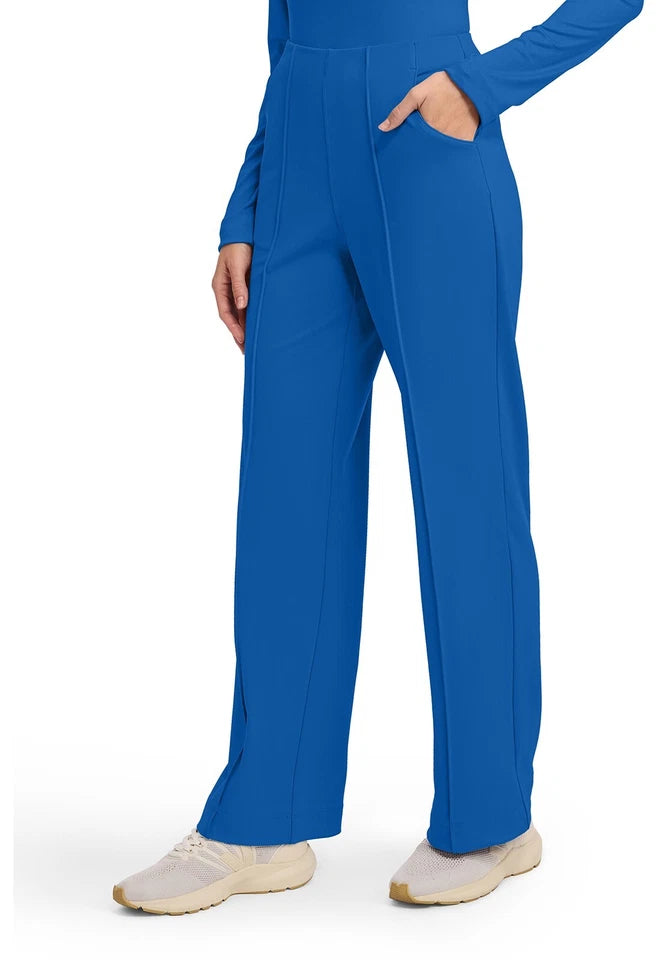Cherokee Medical Achieve Women's 3-Pocket STRETCH Wide Leg Pull-On Knit Scrub Pants - Petite