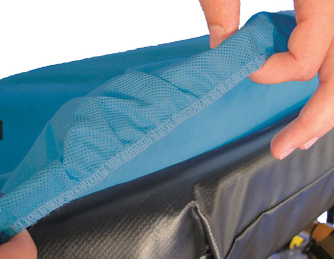 Ferno-90-IFRC3690 Impervious Fitted Sheet for Ferno PowerX1 & Stryker, Non-Woven, Blue, 36" x 90", 30/cs