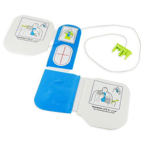 ZOLL-8900-0804-01 CPR-D Padz Training Electrodes -- with reusable ""Z-design"" electrode with CPR hand placement indicator and one (1) pair of disposable adhesive gels.  (Note: the disposable gels must be applied to the reusable pad before use.)"