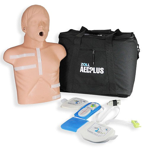 ZOLL-8000-0834-01 AED Demo Kit. Includes carry bag, manikin torso with head and one CPR-Demo Pad.