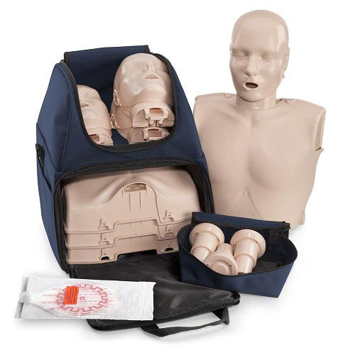 PRESTAN-PP-ULM-400-MSDS Ultralite Manikin without CPR Feedback Diversity Kit, 4-Pack (2 Medium Skin & 2 Dark Skin); includes (4) Complete Ultralite Manikins, (50) Ultralite Face-Shield/Lung-Bags, Carry Bag and Instructions"