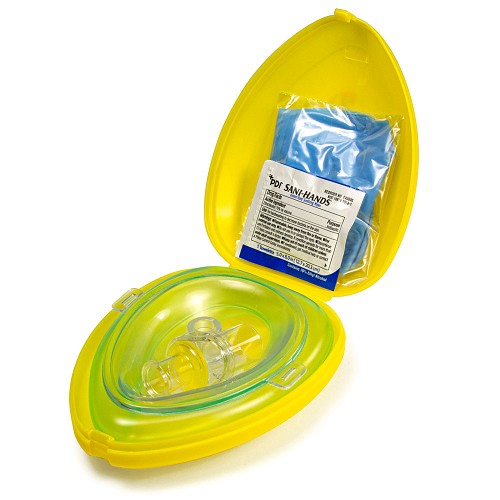 LAERDAL-82001933 Pocket Mask only, Yellow Hard Case