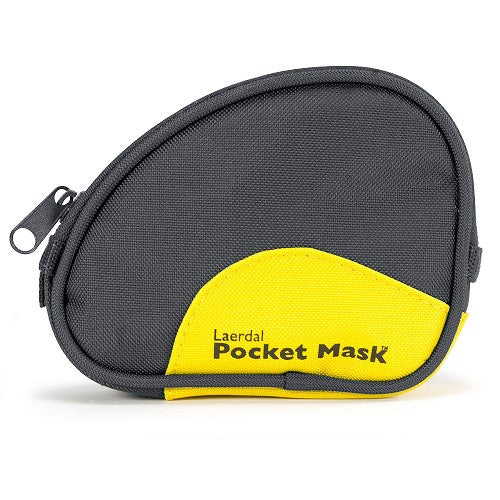 LAERDAL-83004133 Pocket Mask w/ 02 Inlet, Headstrap, Gloves, Black Soft Case