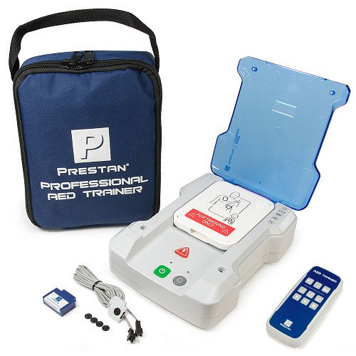 PRESTAN-PP-AEDT2-KIT-101 Professional AED Trainer PLUS Kit with English/Spanish Module, Single; includes (1) set of Adult/Child Training Pads with Pad Sensing System, Pads Storage Case, AED Trainer PLUS Remote Control, Carry Bag and Instructions"