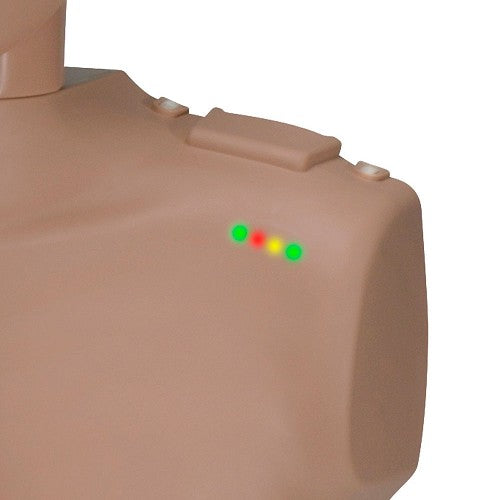 PRESTAN-PP-JTM-400M-DS Professional Adult Jaw Thrust Manikin with CPR Feedback, 4-Pack (Dark Skin); includes (50) Adult Face- Shield/Lung-Bags, Carry Bag and Instructions"