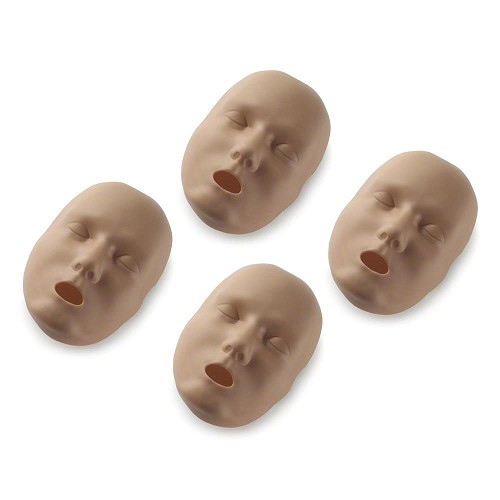 PRESTAN-RPP-AFACE-4-DS Face Skin Replacement for Professional Adult Manikin, 4-Pack (Dark Skin)