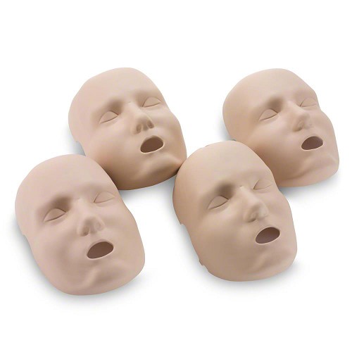 PRESTAN-RPP-AFACE-4-MS Face Skin Replacement for Professional Adult Manikin; 4-Pack (Medium Skin)