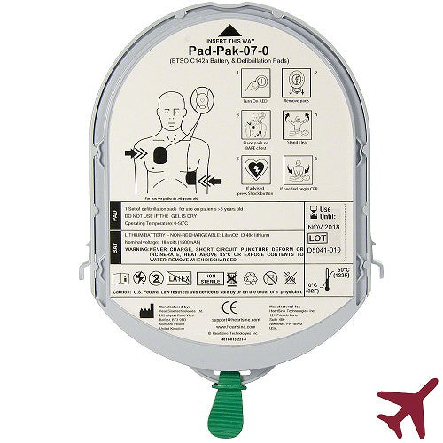 STRYKER-Pad-Pak-07 Adult Pad-Pak™ (Patients > 8 years; 55 lbs or 25 kg) with TSO-C142a