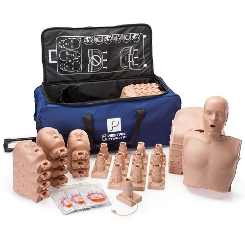 PRESTAN-PP-ULM-1200-MSDS Ultralite Manikin without CPR Feedback Diversity Kit, 12-Pack (6 Medium Skin & 6 Dark Skin)