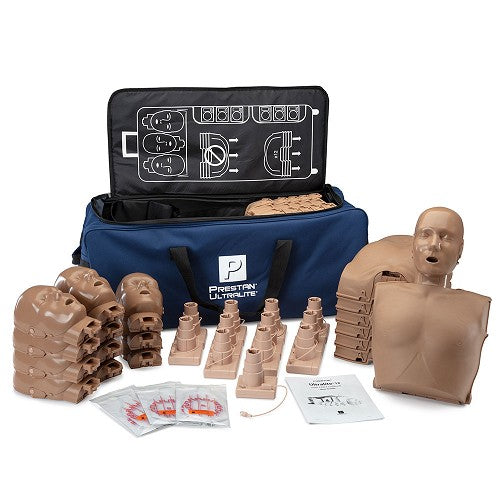 PRESTAN-PP-ULM-1200M-MSDSUltralite Manikin with CPR Feedback Diversity Kit, 12-Pack (6 Medium Skin & 6 Dark Skin)