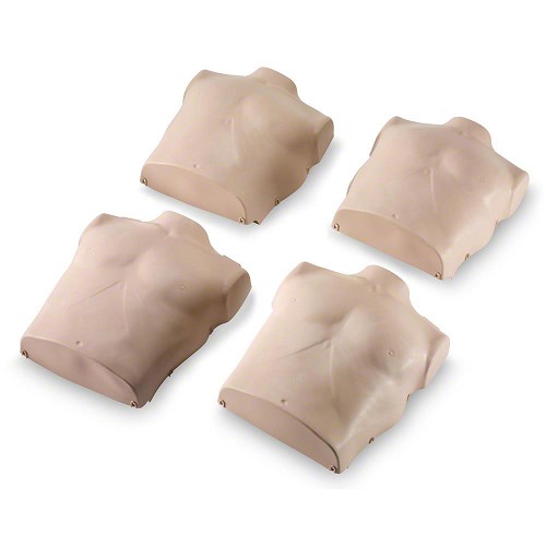 PRESTAN-RPP-ASKIN-4-MS Torso Skin Replacement for Professional Adult Manikin, 4-Pack (Medium Skin)