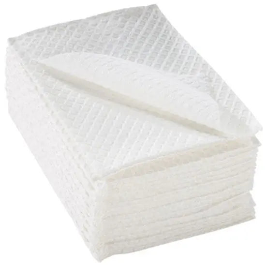 TIDI Products-9810865 Diamond Embossed Towel, 13in. x 18in., 2-Ply Tissue, Poly-Backed, White, 500/cs , case