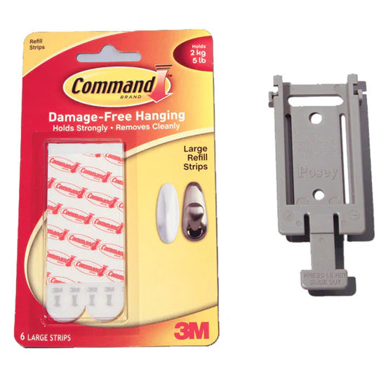 Posey/TIDI Products-8208CS Alarm Command Strip Wall Bracket