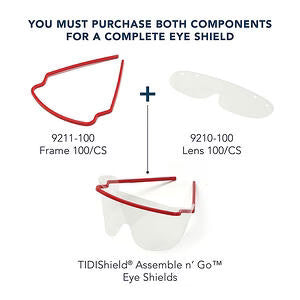 TIDI Products-9210-250 LLC Replacement Lenses, Clear, One Size, 10/env, 25 env/bx, 250/BX
