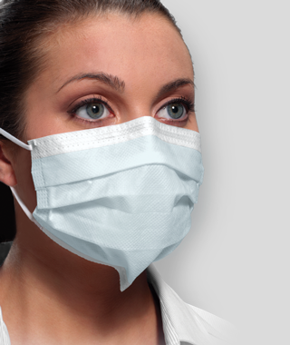 Crosstex-GCFCXUSF-Ultra™ Earloop Mask w/Secure Fit™ Mask Technology (50/Box/ 40 Boxes/Case)