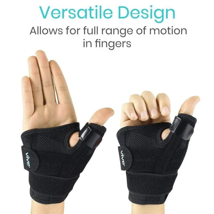 Vive Health-SUP1029 Thumb Brace - Black (Standard)