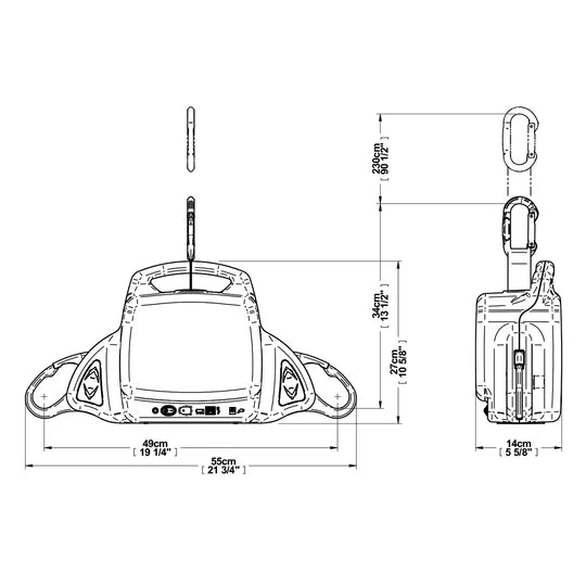 Handicare portable ceiling lift for safe and smooth patient transfers.