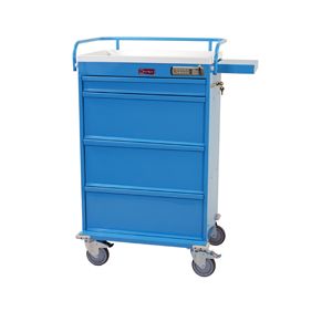 Harloff Value Punch Card Cart with Basic Electronic Pushbutton Lock