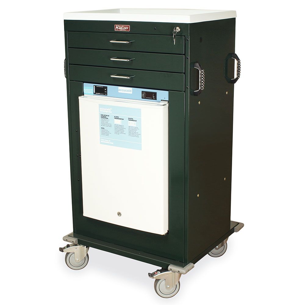 Harloff Premium Mobile Vaccine Refrigerator Cart
