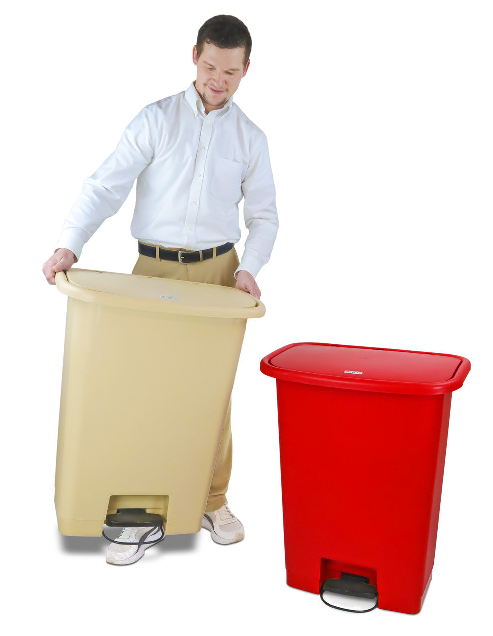 DETECTO Waste Mate Plastic Waste Receptacle