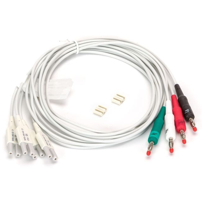 Welch Allyn/Hillrom-9293-046-62 Replacement Lead Set, AHA, Limb Leads with Banana Plugs for WAM or AM12 Acquisition Module (Each)
