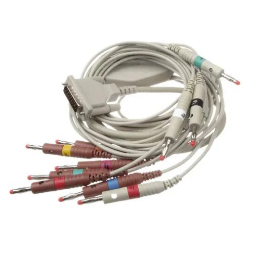 Welch Allyn/Hillrom-719653 CP 50/CP 150 10-Lead, AHA, Banana-Style Patient Cable (Each)