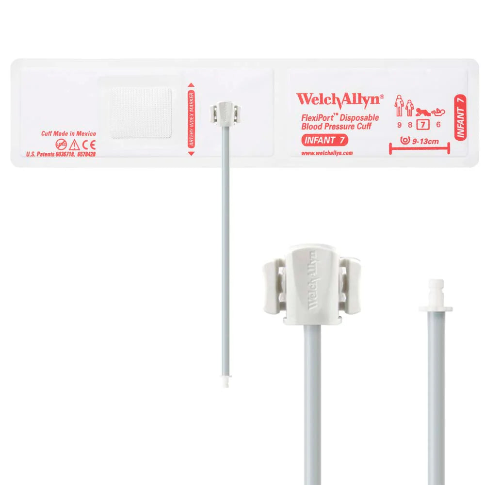 Welch Allyn/Hillrom FlexiPort Blood Pressure Cuff with One-Tube Bayonet Type Connector