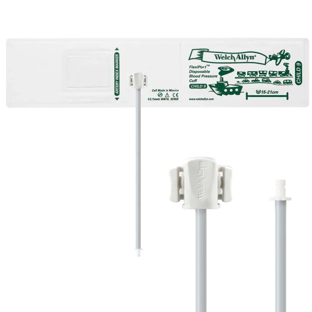 Welch Allyn/Hillrom FlexiPort Blood Pressure Cuff with One-Tube Bayonet Type Connector