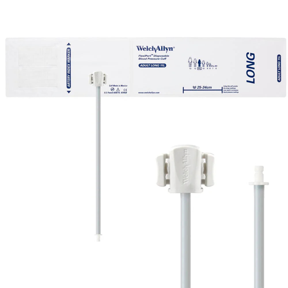 Welch Allyn/Hillrom FlexiPort Blood Pressure Cuff with One-Tube Bayonet Type Connector