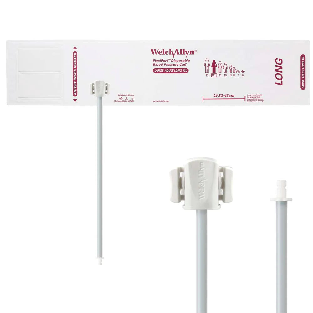 Welch Allyn/Hillrom FlexiPort Blood Pressure Cuff with One-Tube Bayonet Type Connector