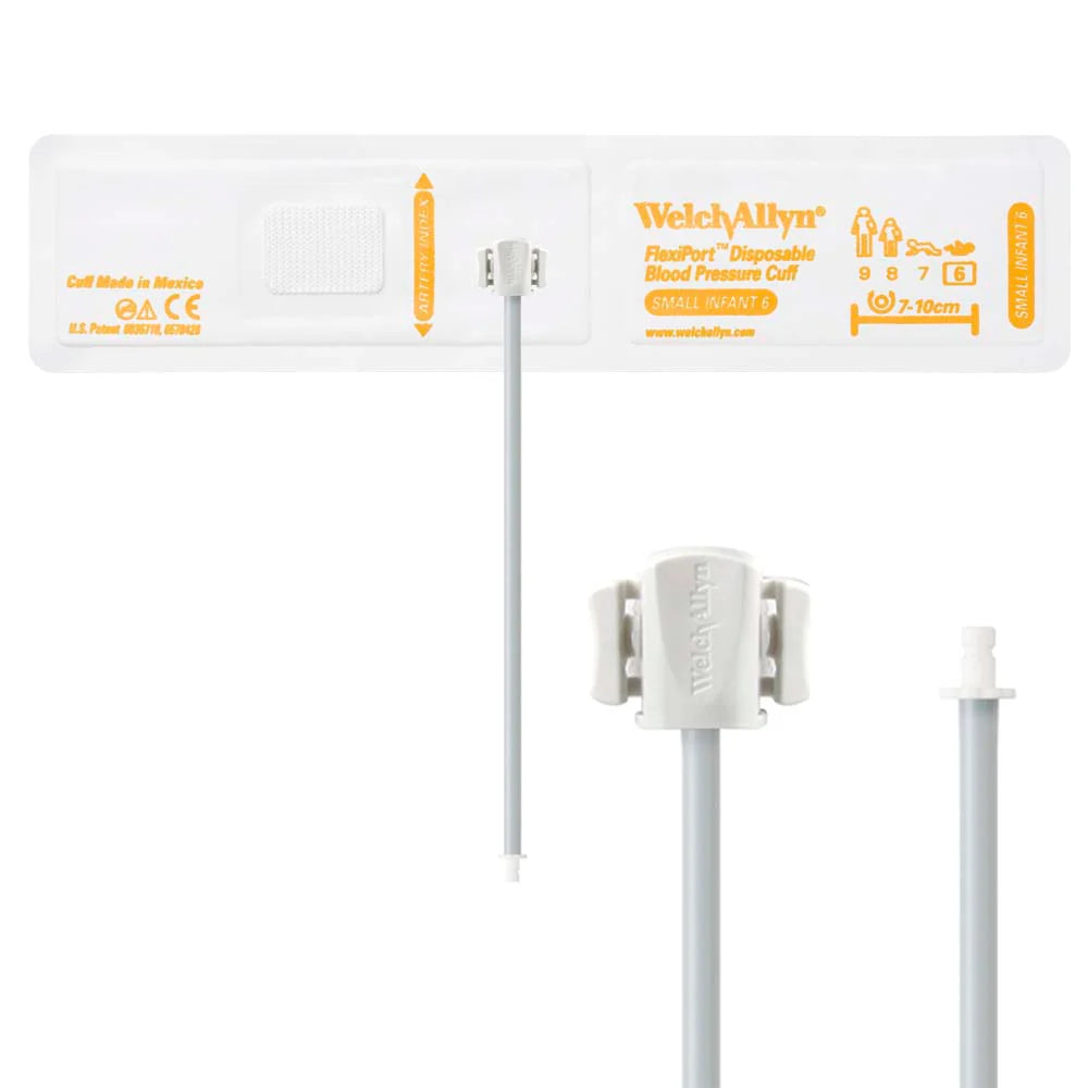 Welch Allyn/Hillrom FlexiPort Blood Pressure Cuff with One-Tube Bayonet Type Connector