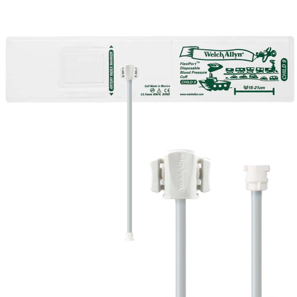Welch Allyn/Hillrom FlexiPort Blood Pressure Cuff with One-Tube Locking Type Connector