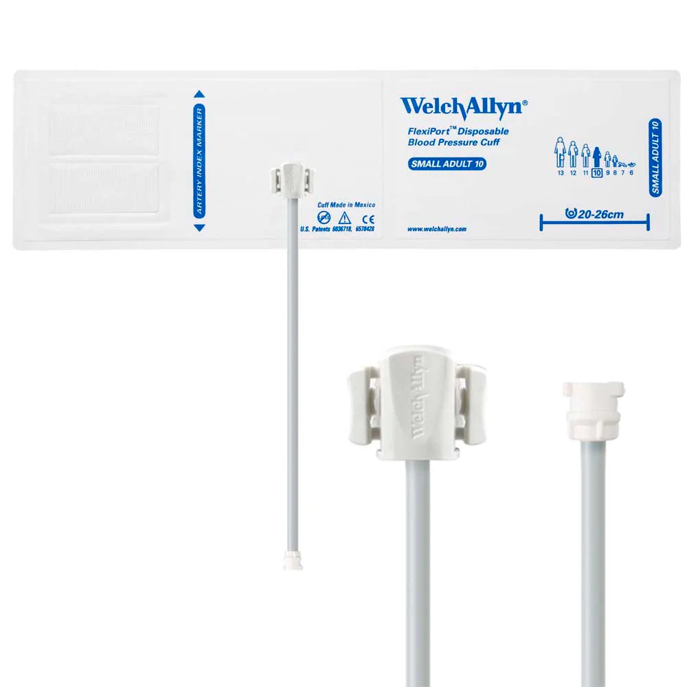 Welch Allyn/Hillrom FlexiPort Blood Pressure Cuff with One-Tube Locking Type Connector