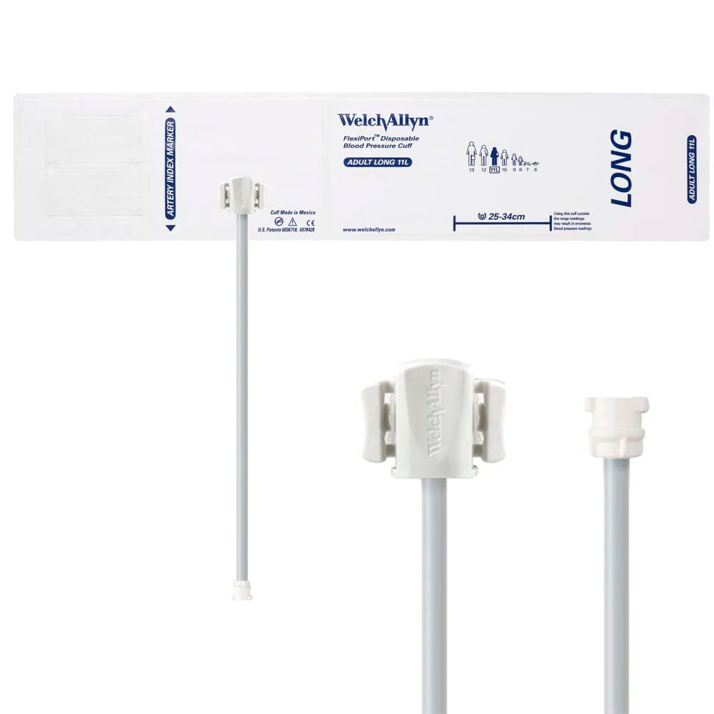 Welch Allyn/Hillrom FlexiPort Blood Pressure Cuff with One-Tube Locking Type Connector