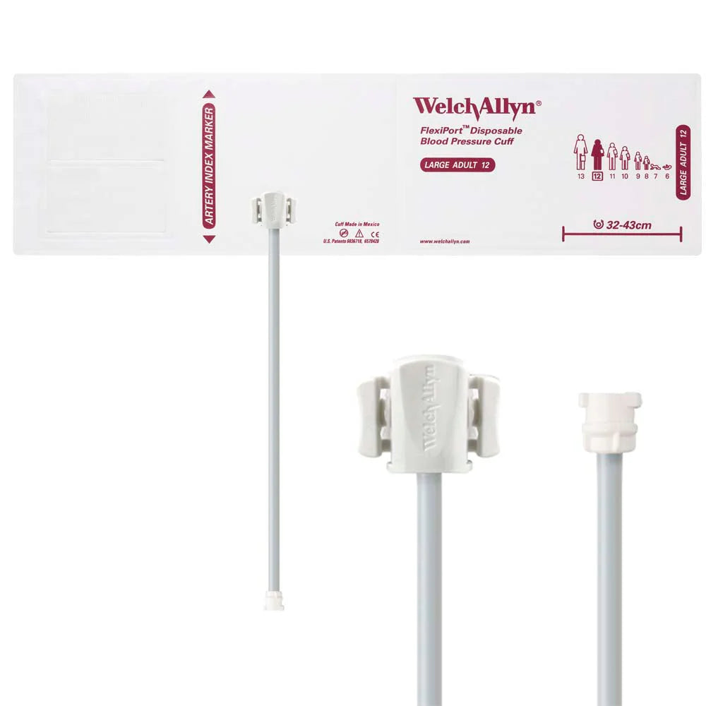 Welch Allyn/Hillrom FlexiPort Blood Pressure Cuff with One-Tube Locking Type Connector