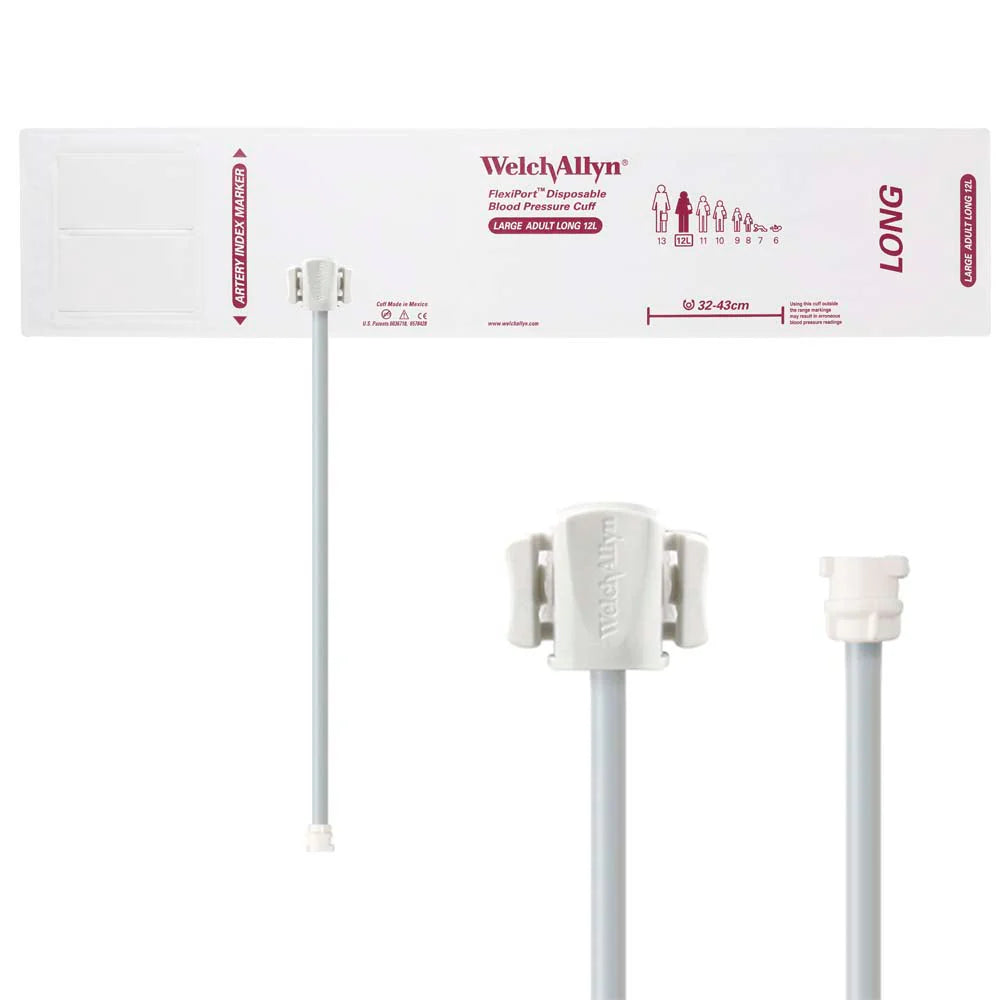 Welch Allyn/Hillrom FlexiPort Blood Pressure Cuff with One-Tube Locking Type Connector