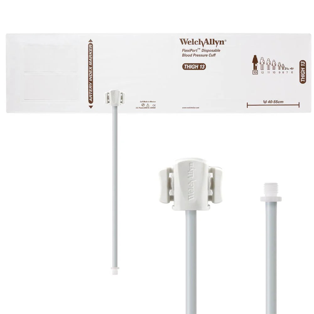 Welch Allyn/Hillrom FlexiPort Blood Pressure Cuff with Two-Tube Locking Type Connector