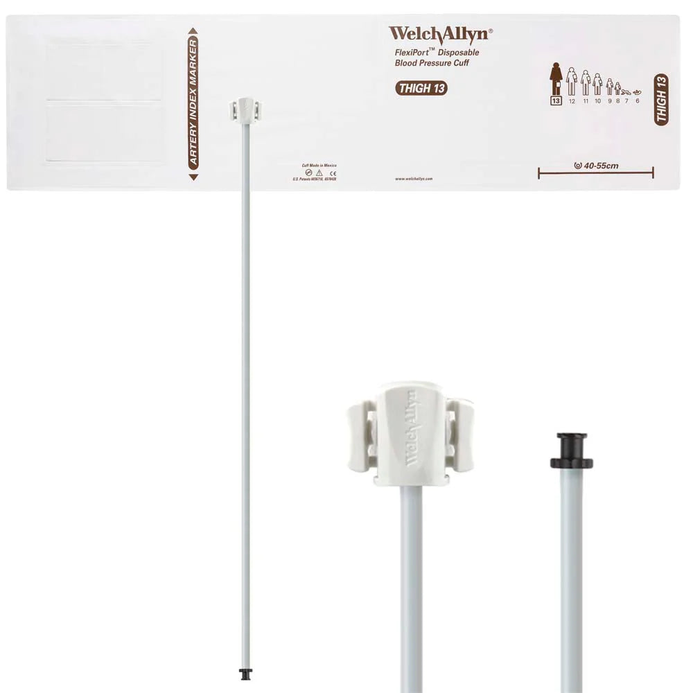 Welch Allyn FlexiPort Blood Pressure Cuff with One-Tube Tri-Purpose Connector (Box of 20))