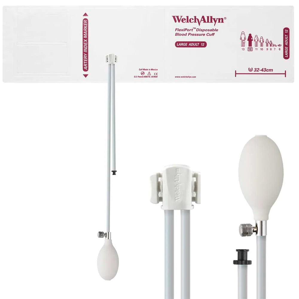 Welch Allyn FlexiPort Blood Pressure Cuff with Two-Tube Inflation System